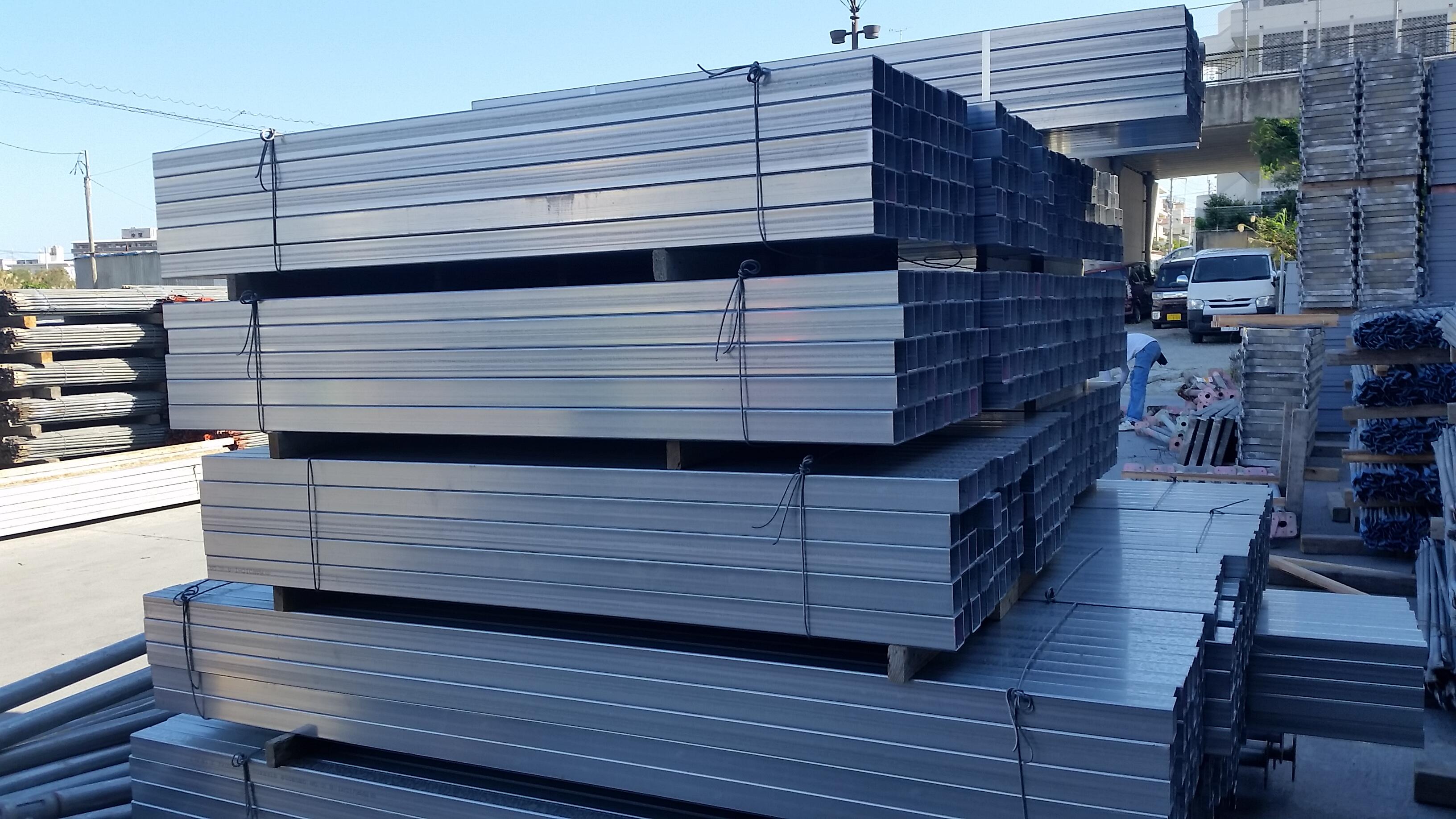 新品 型枠資材：新品 型枠用 50角鋼管 各サイズ | 沖縄での建設資材 